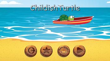 Childish Turtle Poster