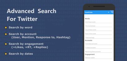 Tweet Finder - Advanced Search 海报