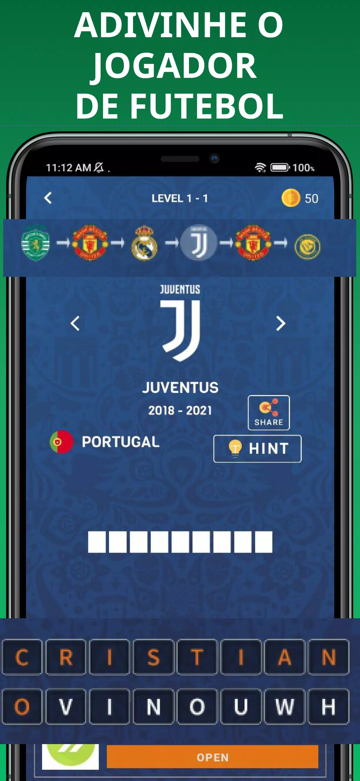 Quiz Futebol ~ Adivinhe o jogador e o clube! na App Store