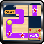 Roll Ball slide block: sliding logical tennis ball