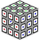 Laberinto tridimensional icono