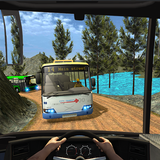 Pilote moderne Mountain Bus: Driving Uphill Coach icône