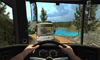 Pilote moderne Mountain Bus: Driving Uphill Coach Affiche