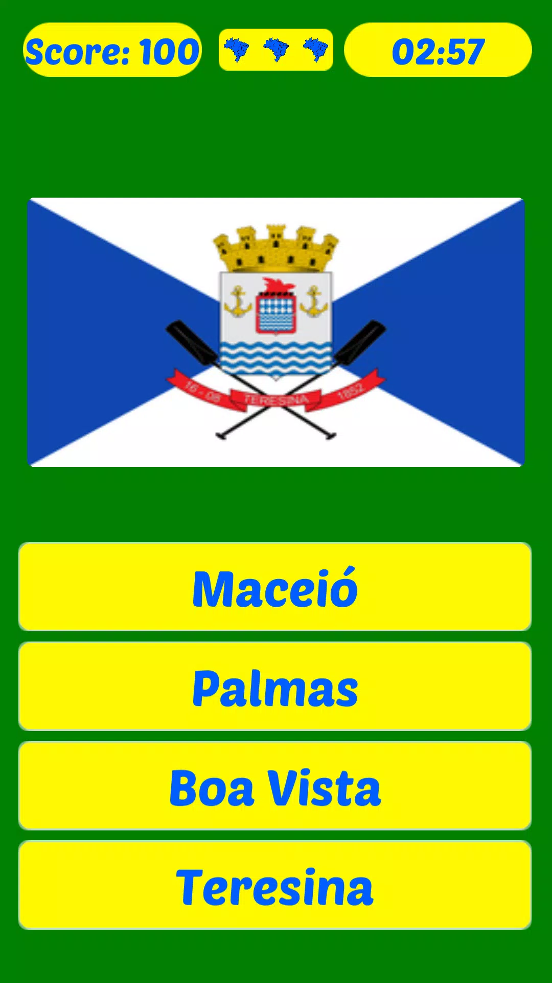 Quiz5!Capitais do Brasil,conheces a capital de cada estado? 