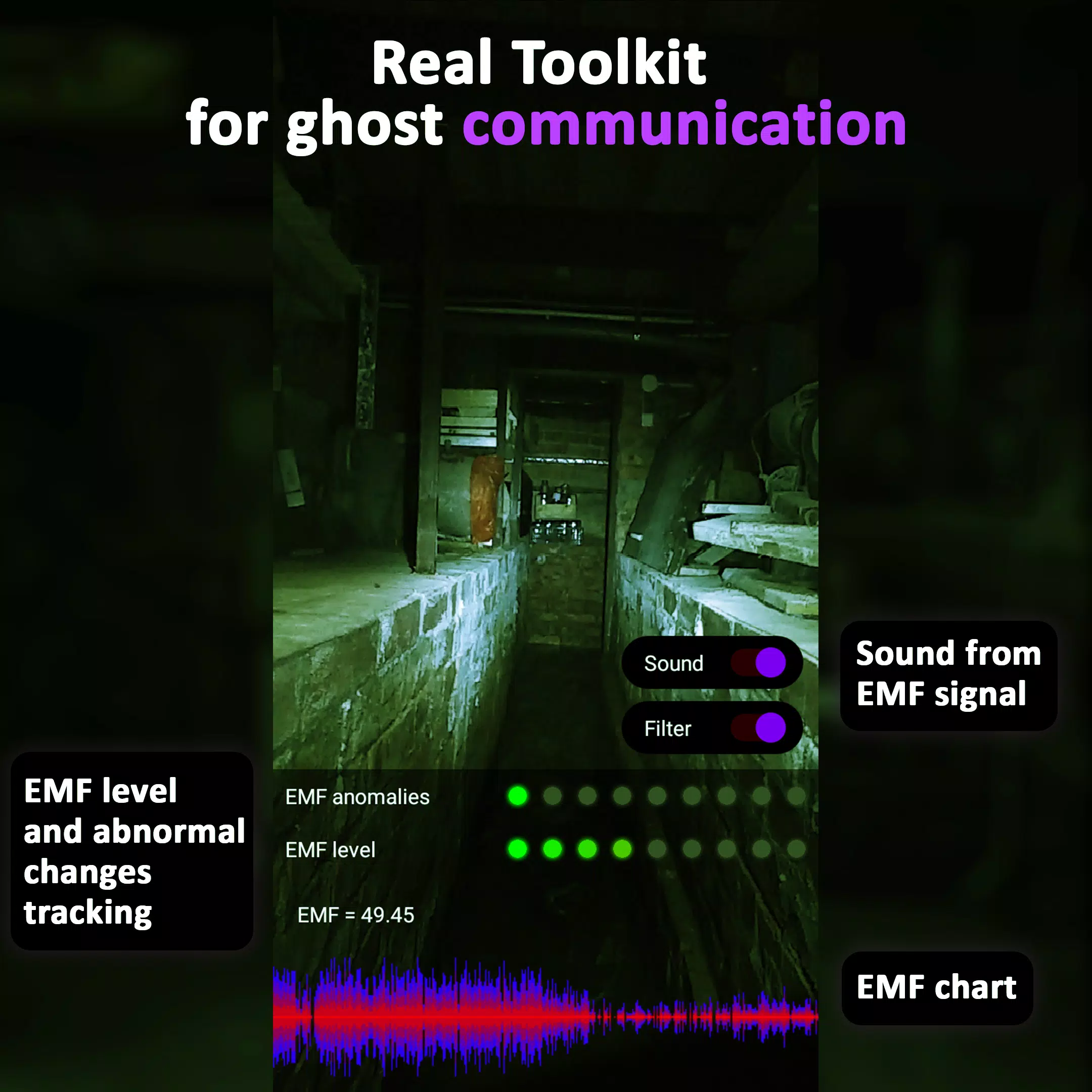 EMF Ghost Detector and Camera APK للاندرويد تنزيل