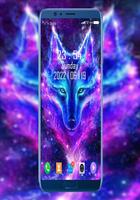Thunder Neon Wolf Wallpaper imagem de tela 1