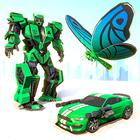 Butterfly Robot Car Game: Robot Transforming Games icône