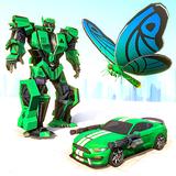 Butterfly Robot Car Game: Robot Transforming Games أيقونة