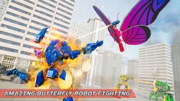 Butterfly Robot Car Game: Robot Transforming Games capture d'écran 1