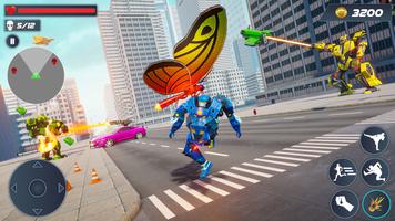 Butterfly Robot Car Game: Robot Transforming Games capture d'écran 2