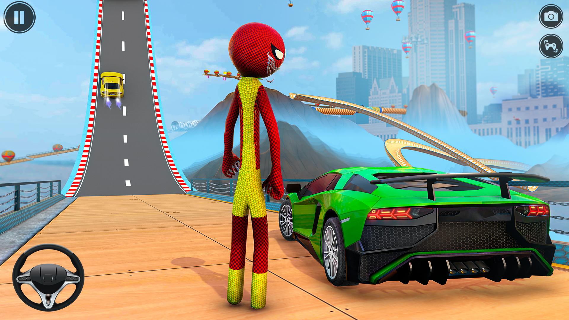 Игра stunt cars. Stic man car. Stickmans car.