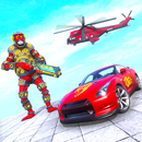 Monkey Robot Car Transform: Gorilla Robot Car Game APK