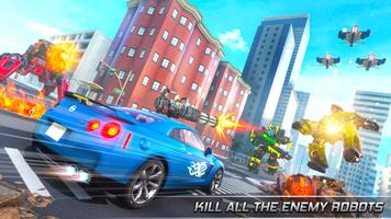 Monkey Robot Car Transform: Gorilla Robot Car Game screenshot 1