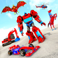 Multi Robot Car Transform: War Robot Helicopter