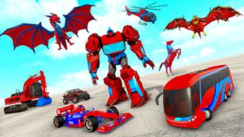 Multi Robot Car Transform Bat Affiche