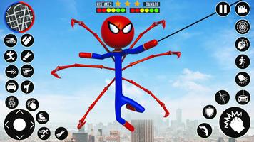 Flying Stickman Hero Fight screenshot 1