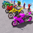 acrobacia juegos de motos 3D icono