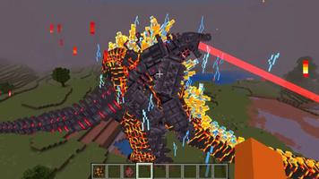 Godzilla minecraft capture d'écran 1