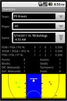 Basketball Scoring/Shot Charts تصوير الشاشة 1