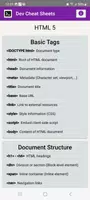Dev Cheat Sheets ảnh chụp màn hình 1