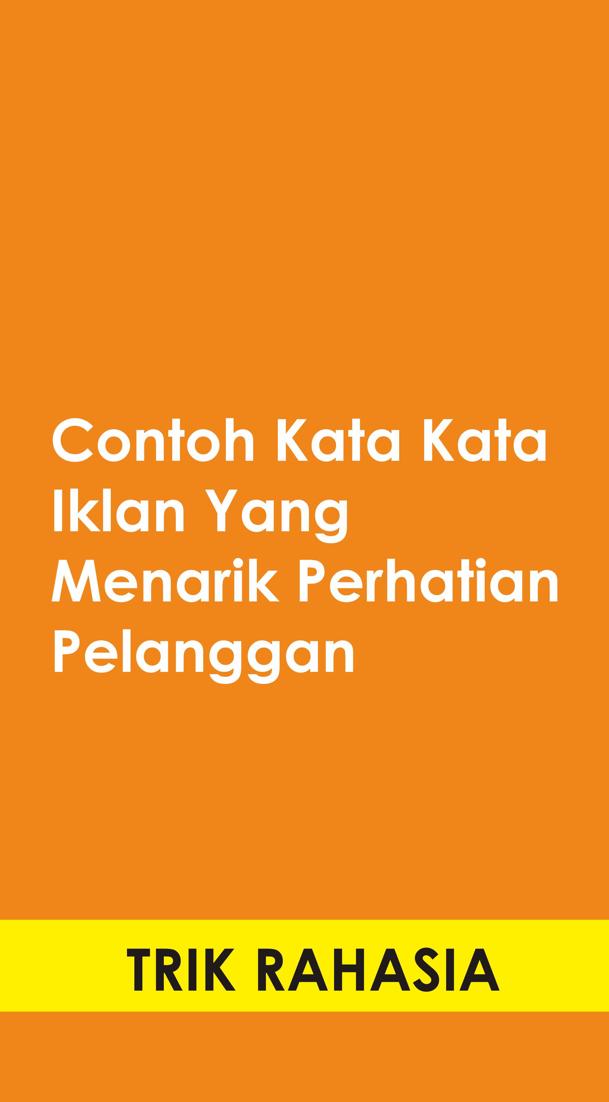 contoh kata-kata iklan contoh kata-kata iklan