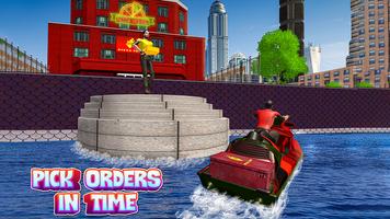 Pizza Delivery Jet Ski Games screenshot 1