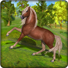 jeu de cheval sauvage icône