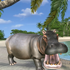 Wild Hippo Beach Simulator icon