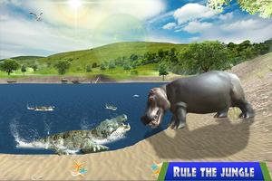 Wild Hippo Beach Simulator screenshot 1