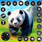 Icona gioco di animali panda