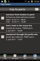 Trip Tracker capture d'écran 2