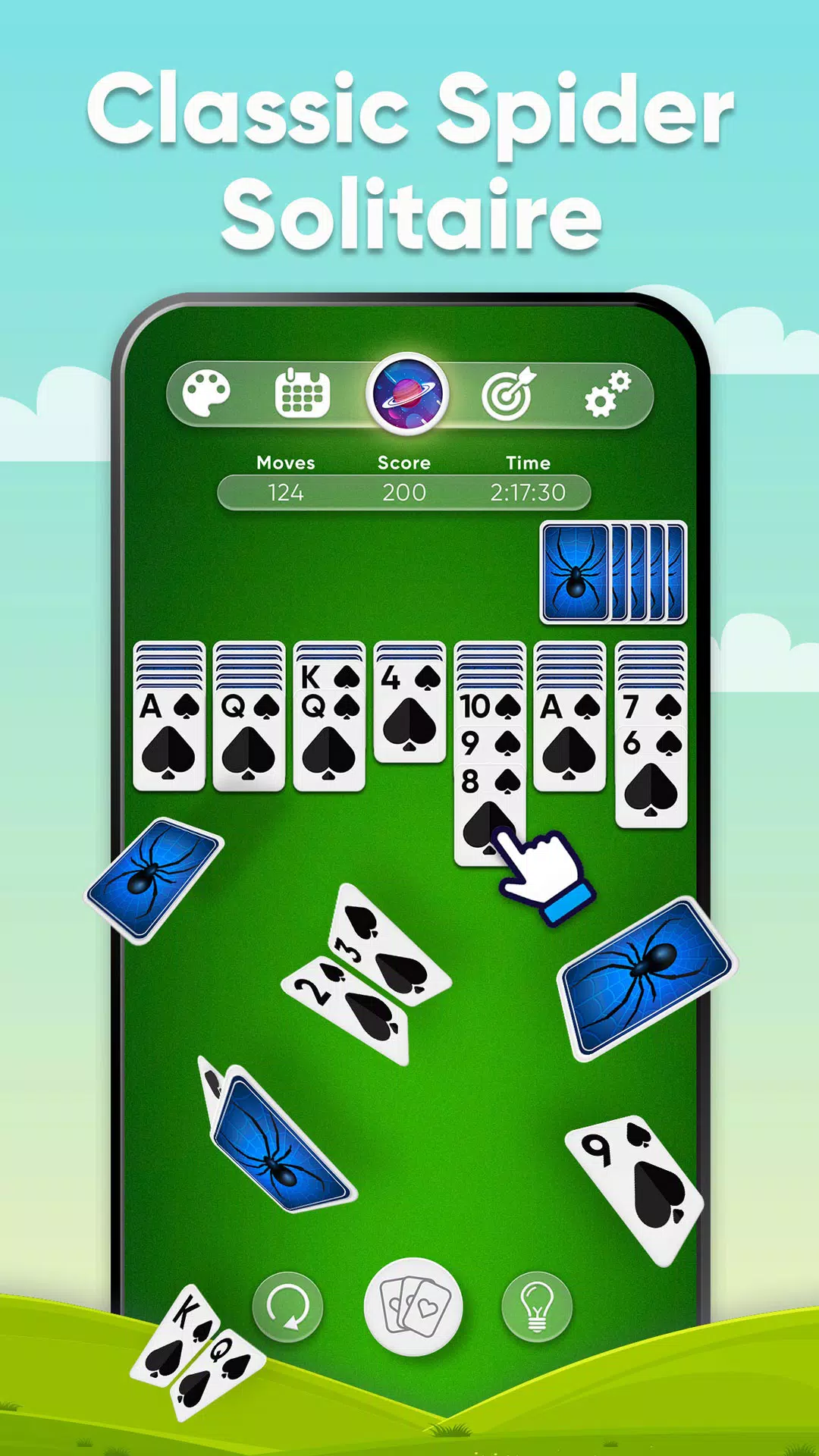 Spider Solitaire 2 couleurs - Jeu en ligne sur