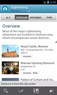 Screenshot 4 for Warsaw Travel Guide