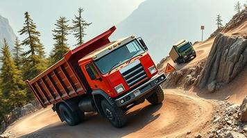 Dump Truck 3D Garbage Truck Ekran Görüntüsü 1