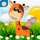 Farm animal sounds for baby icon