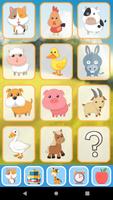 Farm animal sounds for baby-poster