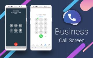 Business Call Screen With Phone X Dialer poster