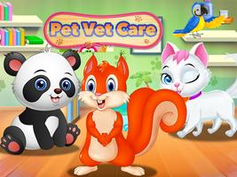 पशु चिकित्सक बच्चों के लिए खेल पोस्टर