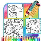 Coloring Trolls3 - World Tour icône