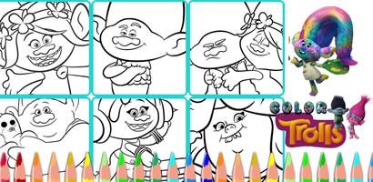 Coloring Trolls3 - World Tour ポスター