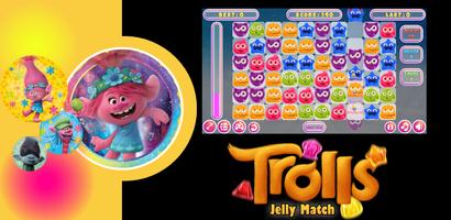 Trolls Jelly Match3 capture d'écran 1