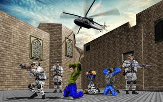 US Army Counter Terrorist Shooting Strike Game poster