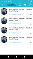 President Trump News Alerts capture d'écran 1