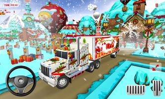 크리스마스 선물 배달: 유로 트럭 모의 실험 장치 3D 포스터