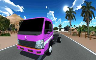 Truck Oleng Canter Simulator Plakat