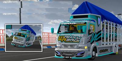 Mod Bussid Truk Wahyu Abadi 02 الملصق