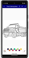 Truck Coloring Book Affiche