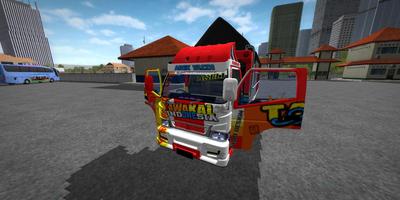 Mod BUSSID Truk Canter Tawakal โปสเตอร์