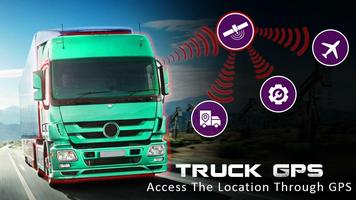 Vrachtwagen GPS-navigatie en kaarten-poster
