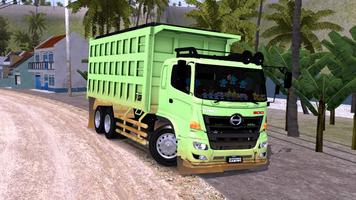 Mod Bussid Hino 500 Truck Dump 海报